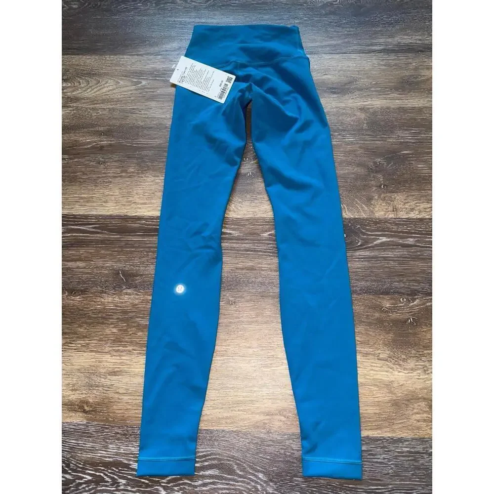 Lululemon Wunder Train High Rise 28” Hawaiian Blue Size 2 NWT